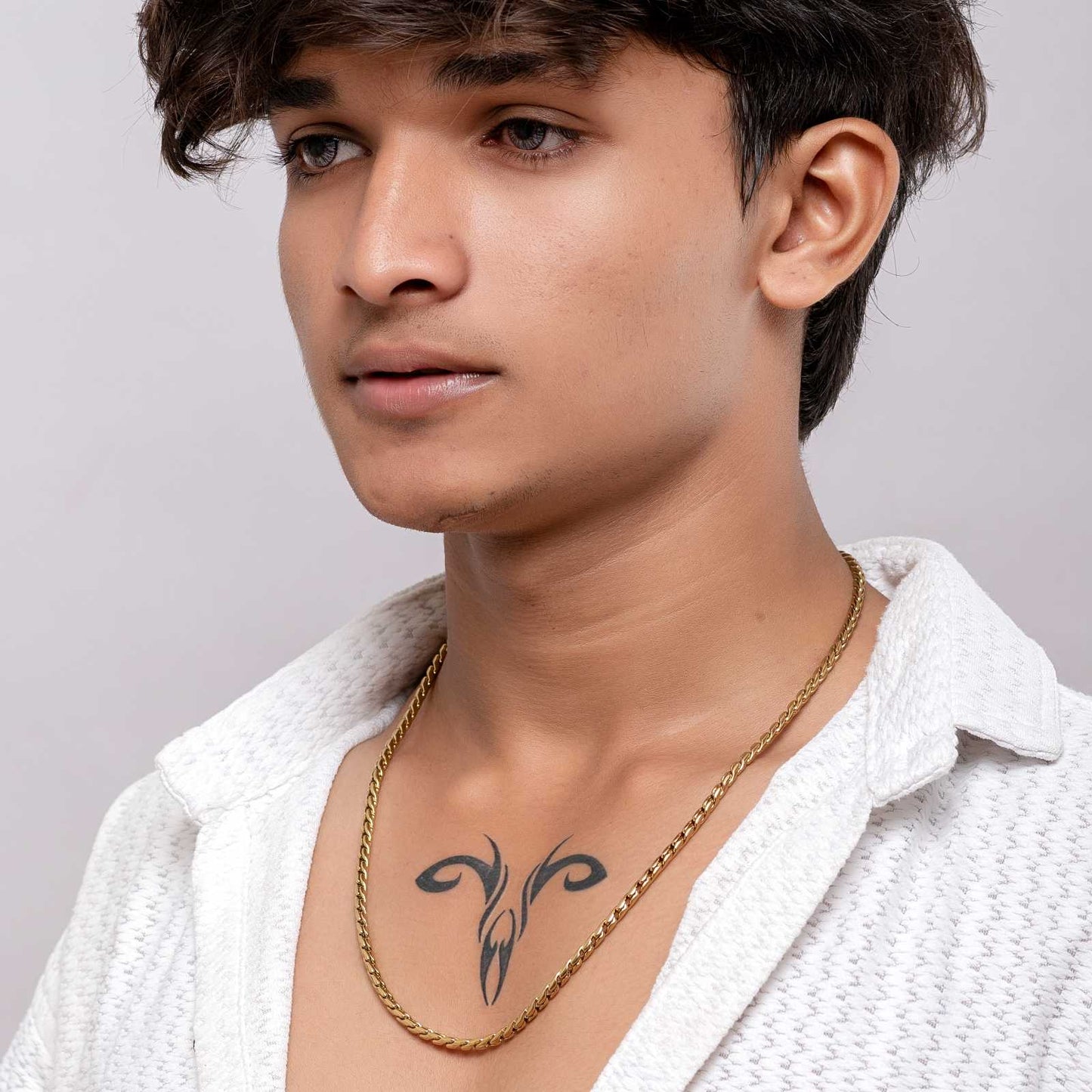 ROYAL TWIST 18K GOLD PLATED CHAIN