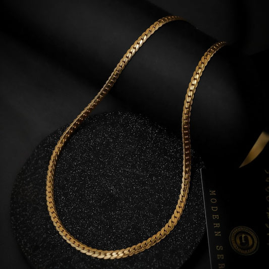 SNAKE SKIN 18K GOLD PLATED CHAIN