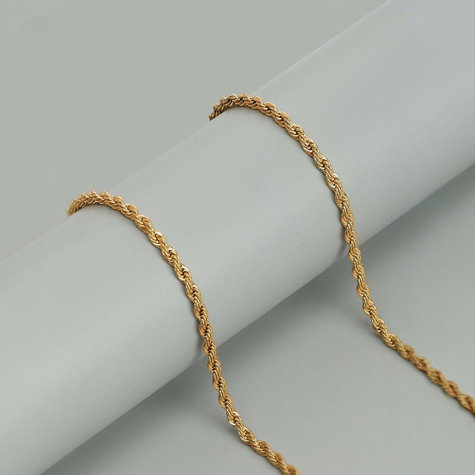 ROPE 18K GOLD PLATED CHAIN