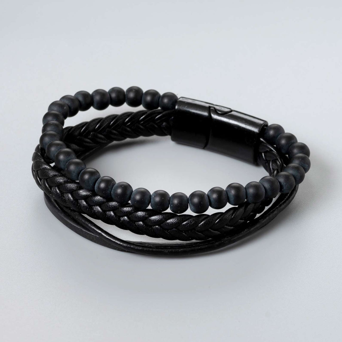 LEATHER CRAFT BEADS BRACELET