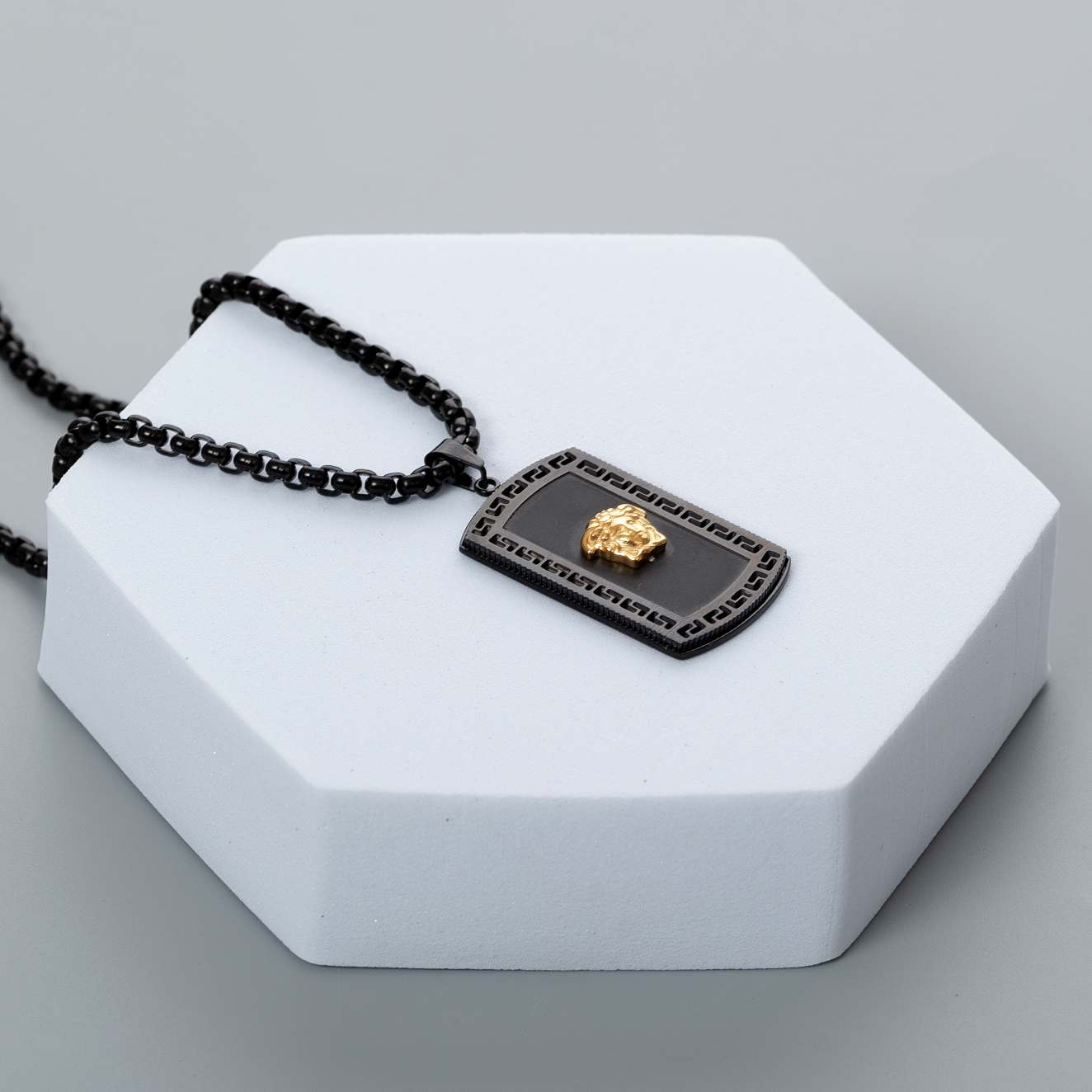 OLD LADY BLACK NECKLACE