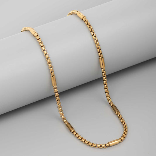 CROWN LINK 18K GOLD PLATED CHAIN