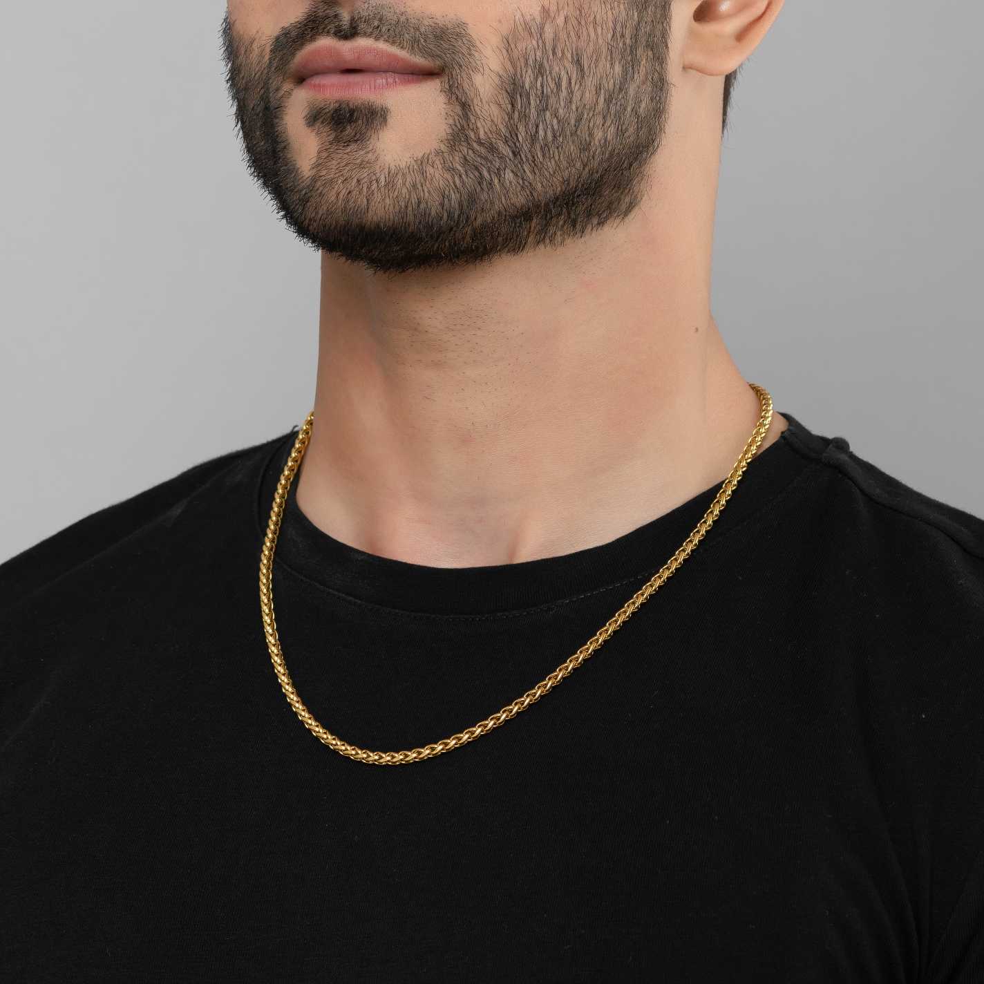 GOLDEN CASCADE 3MM 18K GOLD PLATED CHAIN