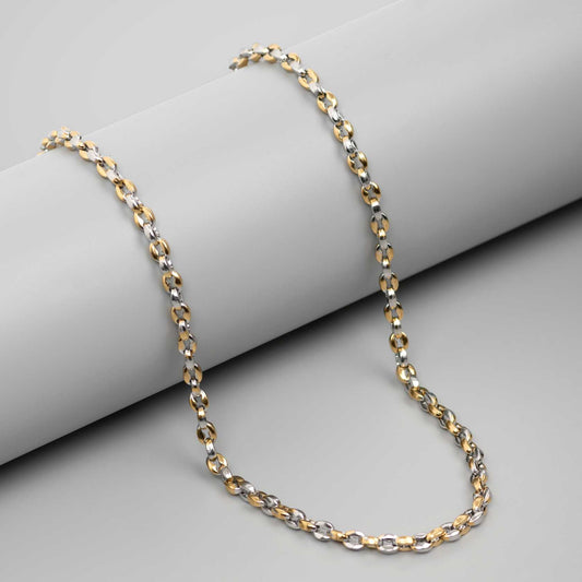 HYBRID SILVER LINK 18K GOLD PLATED CHAIN