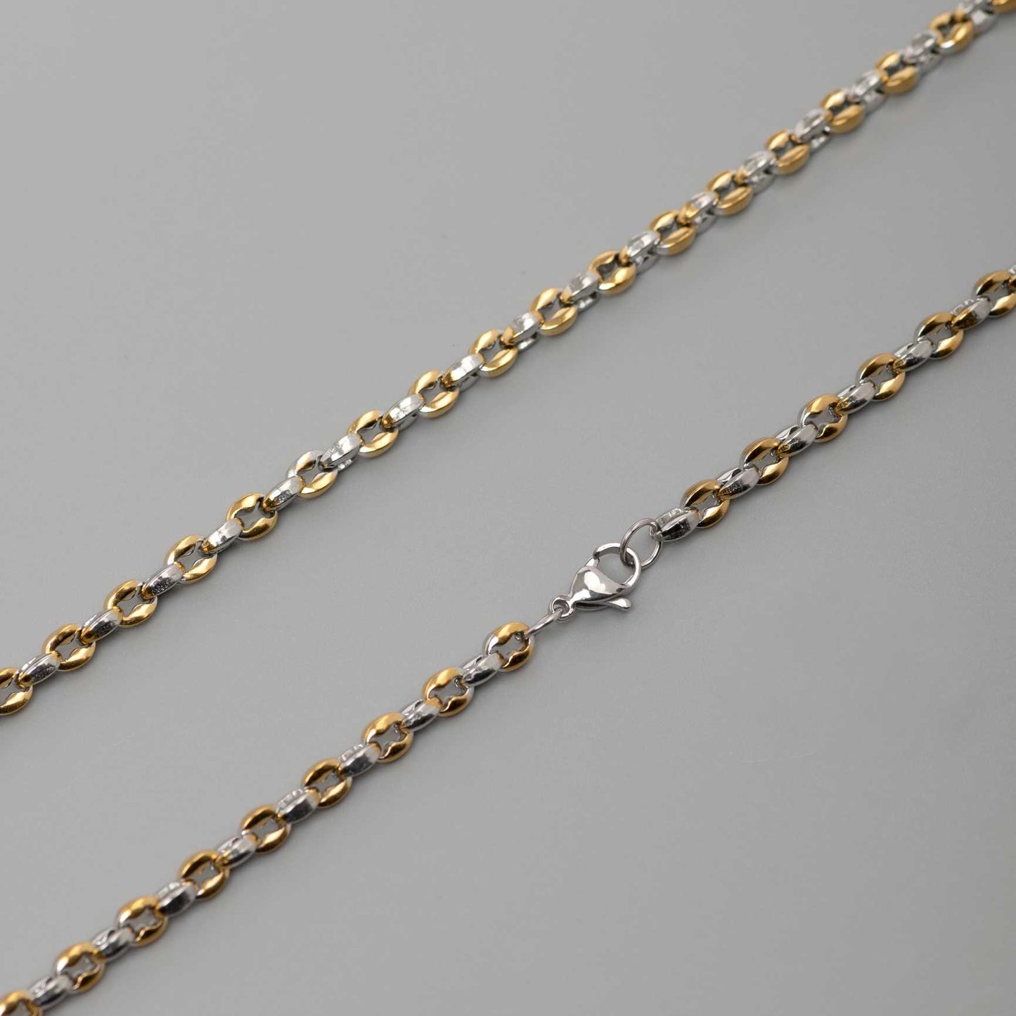 HYBRID SILVER LINK 18K GOLD PLATED CHAIN