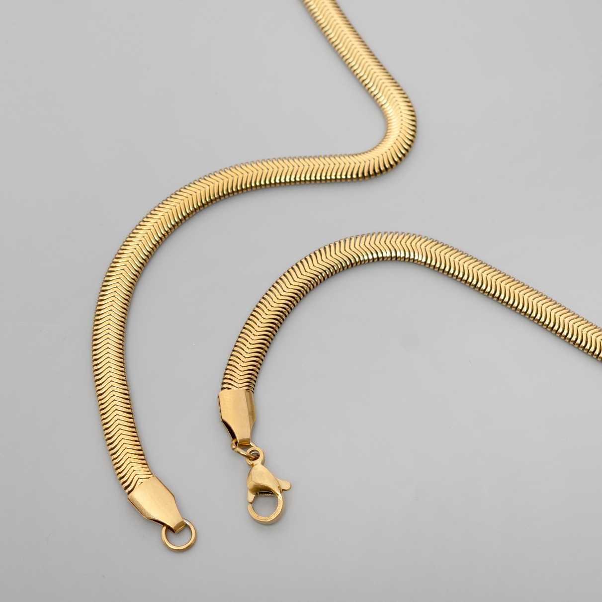 Classic Snake 18K Gold Plated Chain