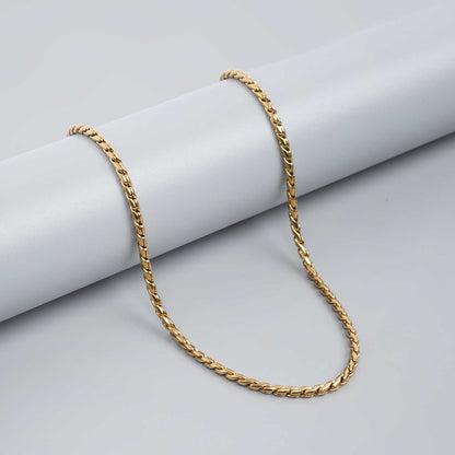 ROYAL TWIST 18K GOLD PLATED CHAIN