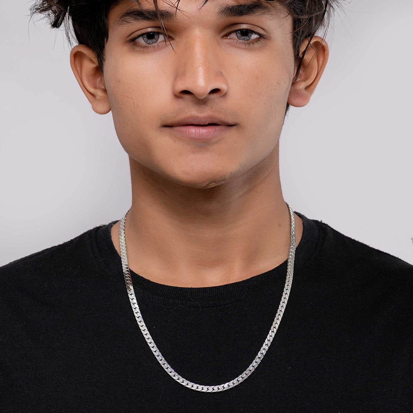 Classic Flat Silver Chain