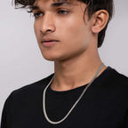 Classic Flat Silver Chain