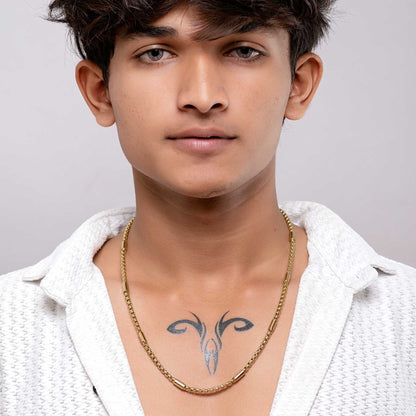 Crown Link 18K Gold Plated Chain