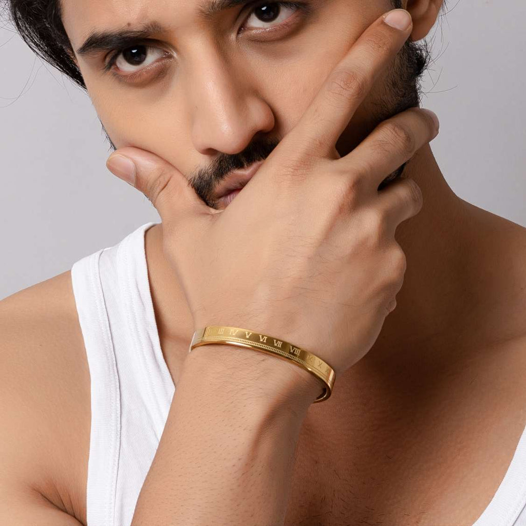Roman Time Gold Kada