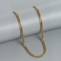 Fix Flat Link 18K Gold Plated Chain
