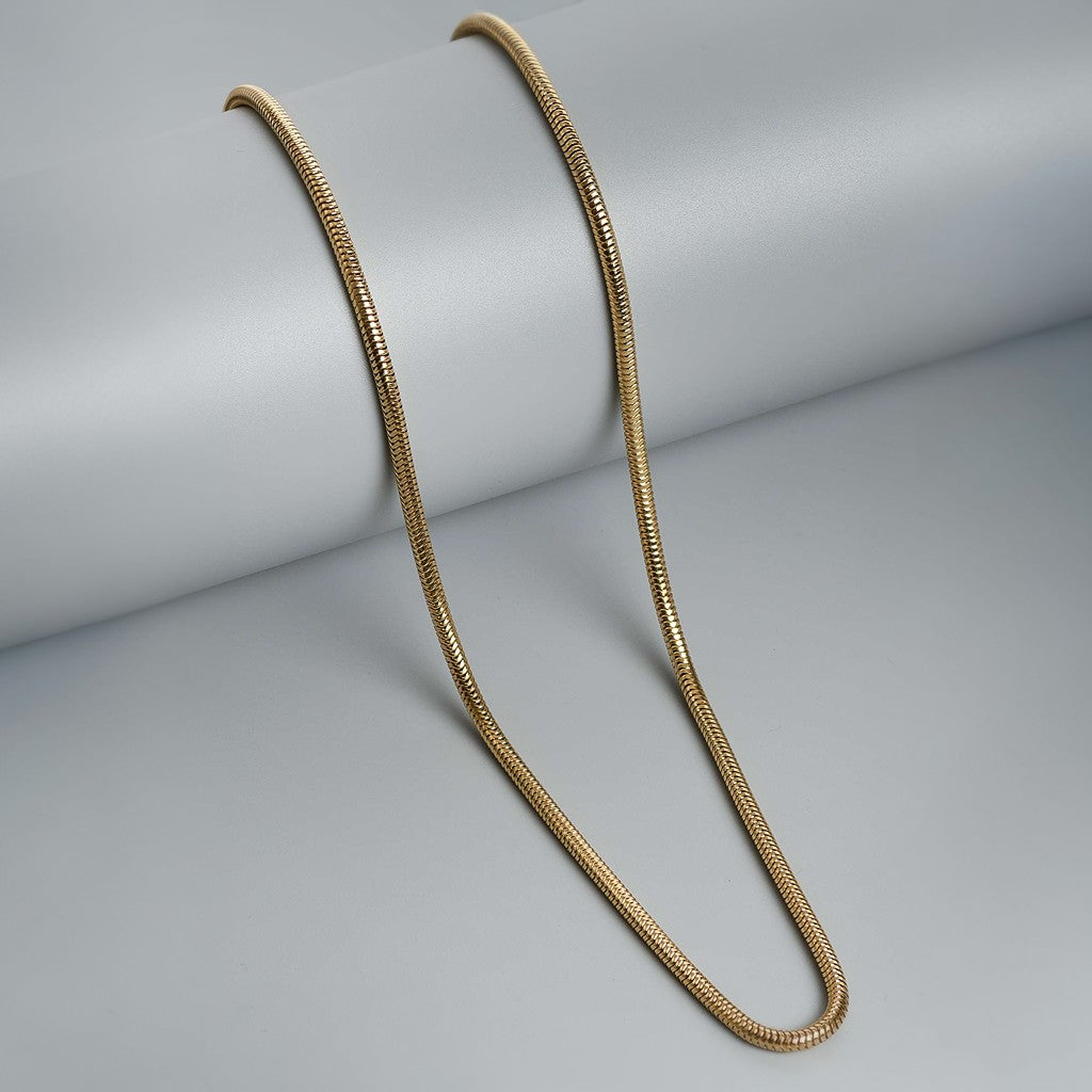 SNAKE 18K GOLD PLATED CHAIN