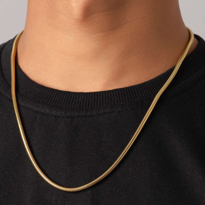 SNAKE 18K GOLD PLATED CHAIN