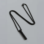 CLASSIC ROUND BAR BLACK NECKLACE
