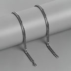 Fix Flat Link Silver Chain