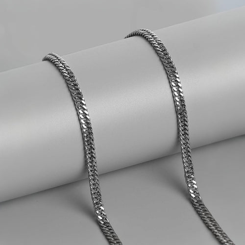 Fix Flat Link Silver Chain