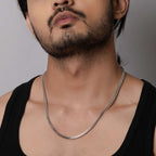 Neo Square Silver Chain