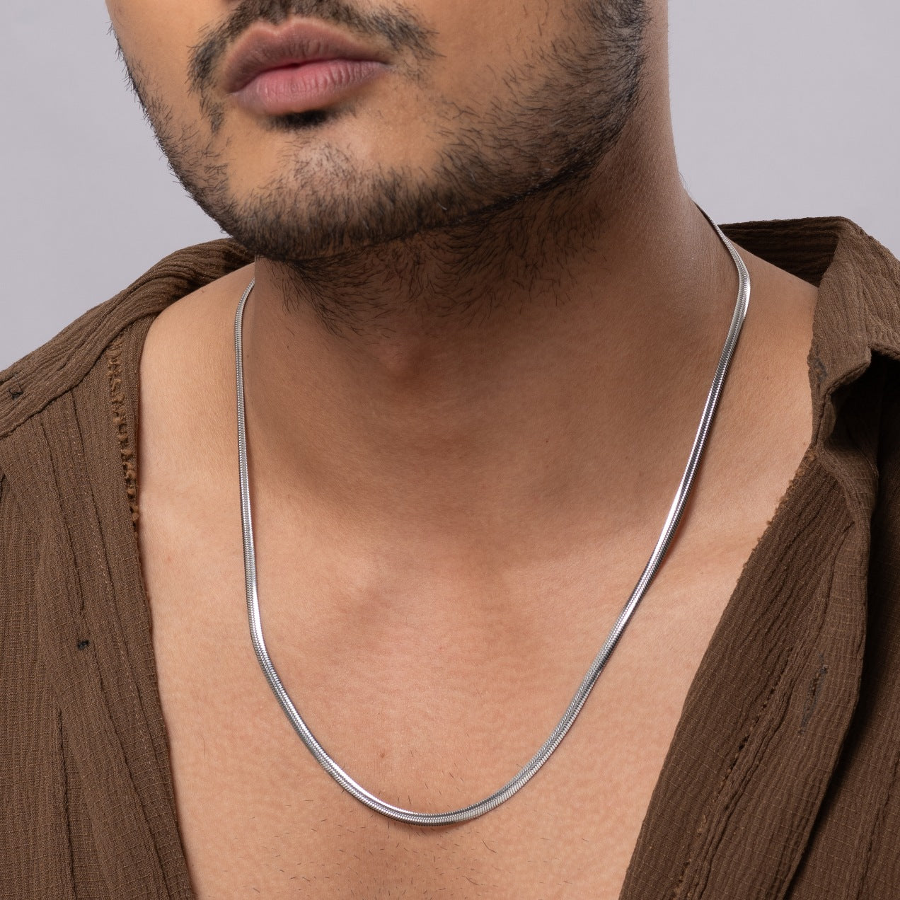 Mini Snake Silver Chain