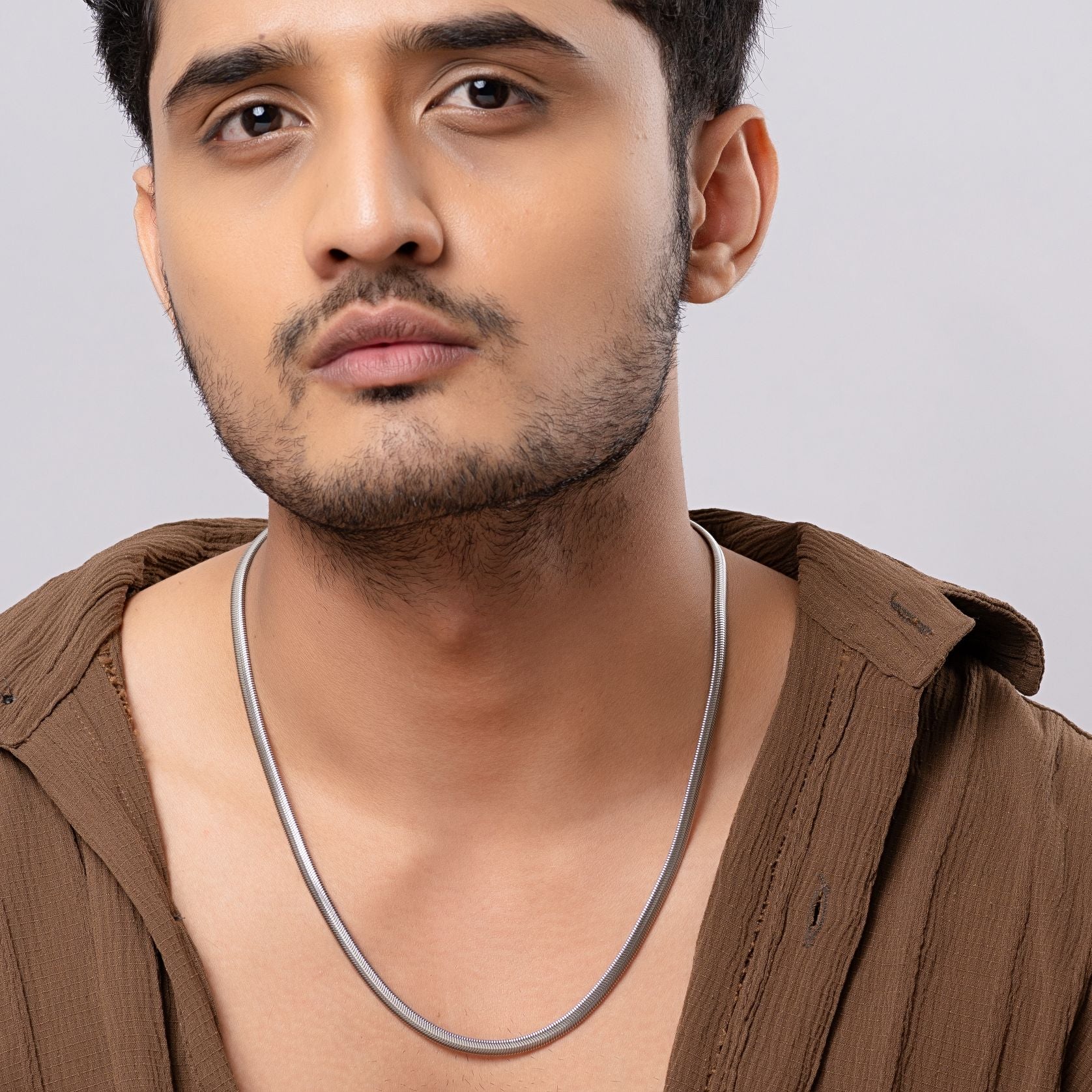 Bold Collar Silver Chain