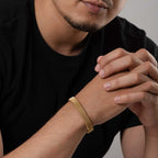 Steel Stride Gold Cuff