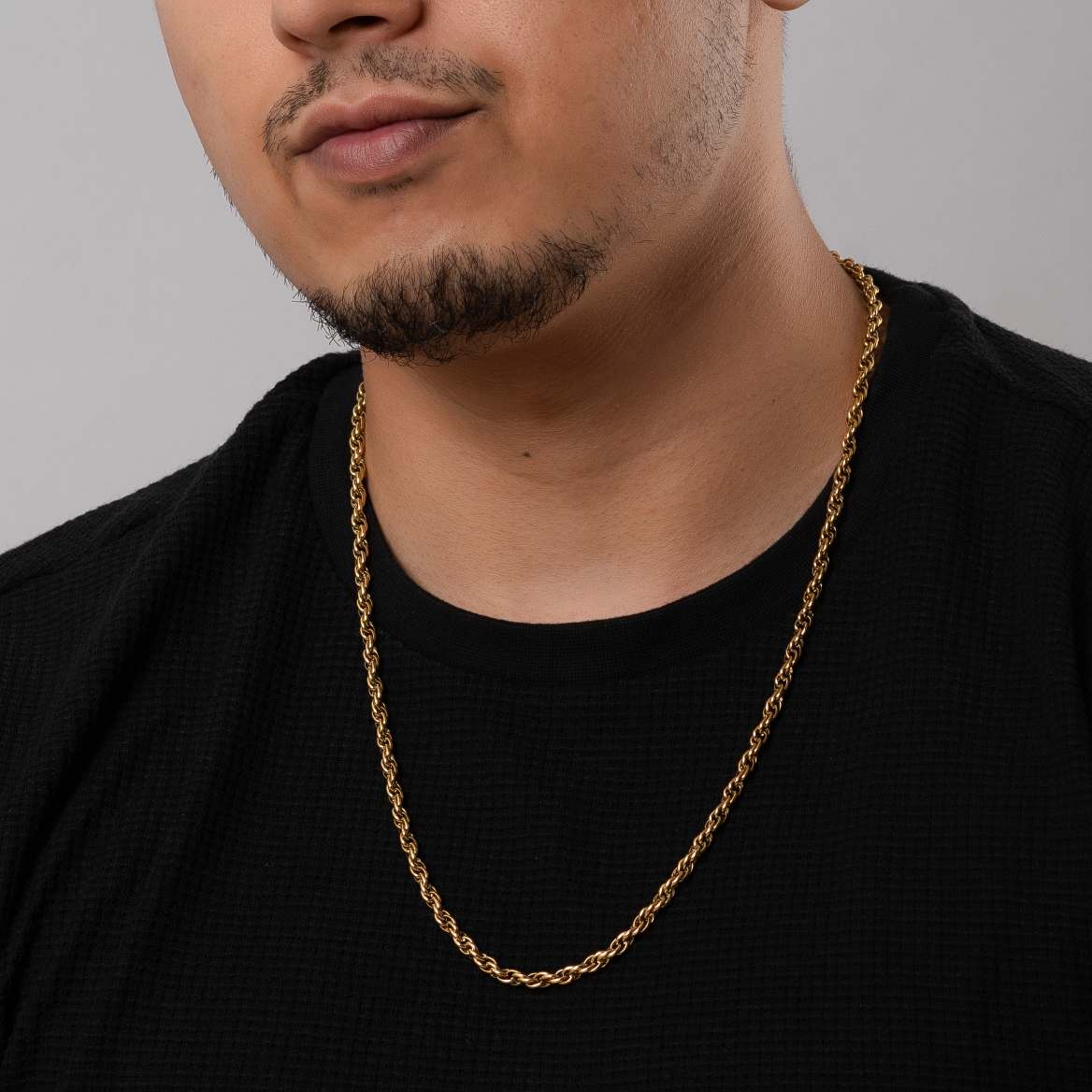 Rope Link 18K Gold Plated Chain