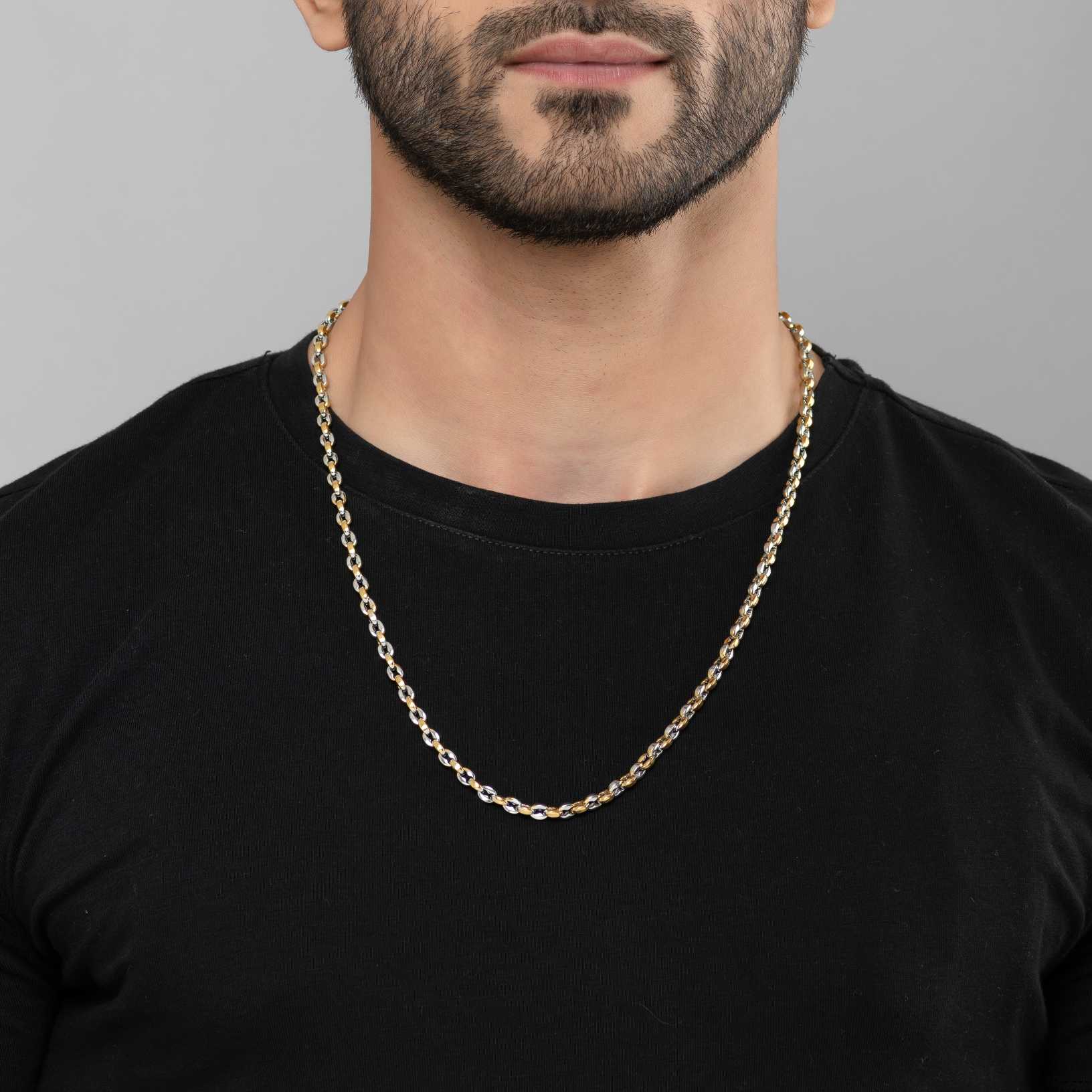 Hybrid Silver Link 18K Gold Plated Chain