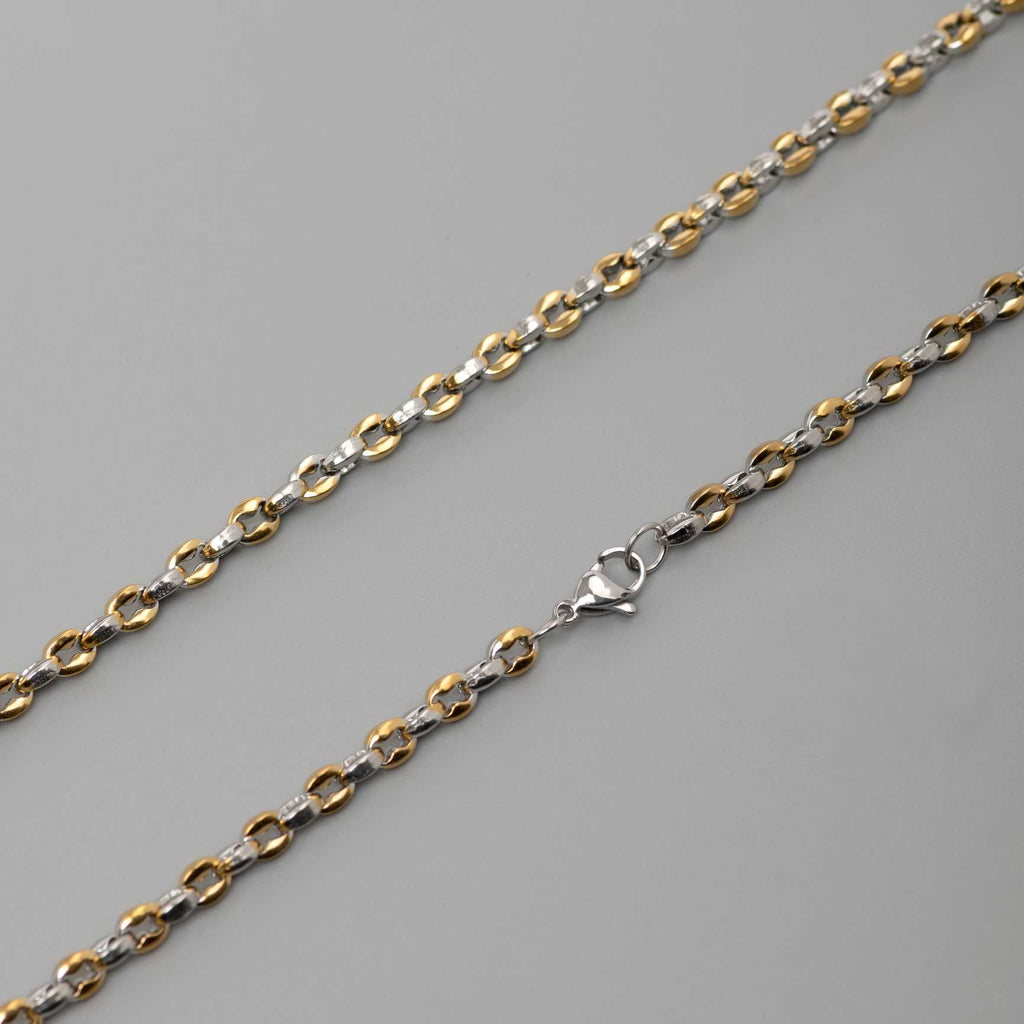 Hybrid Silver Link 18K Gold Plated Chain