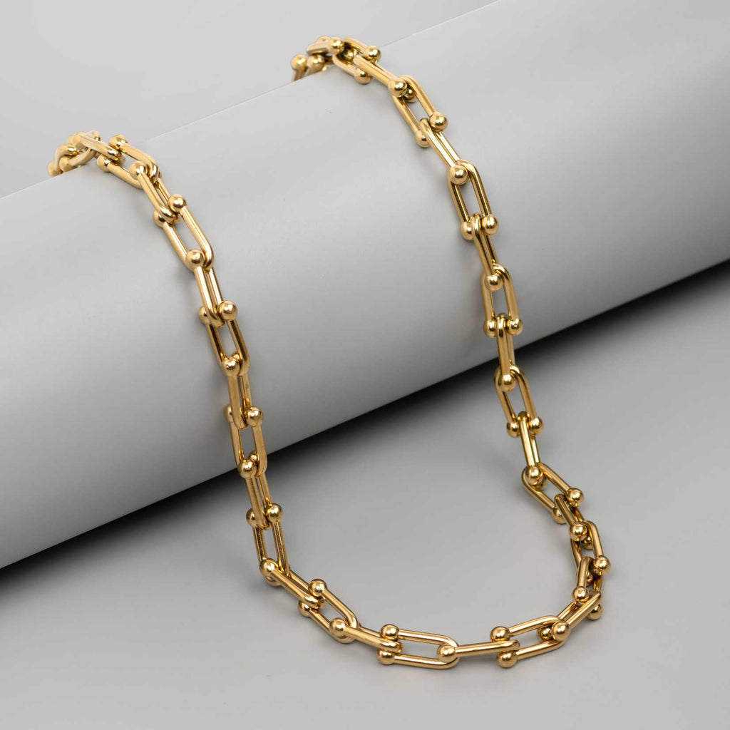 Gold Rivet 18K Gold Plated Chain