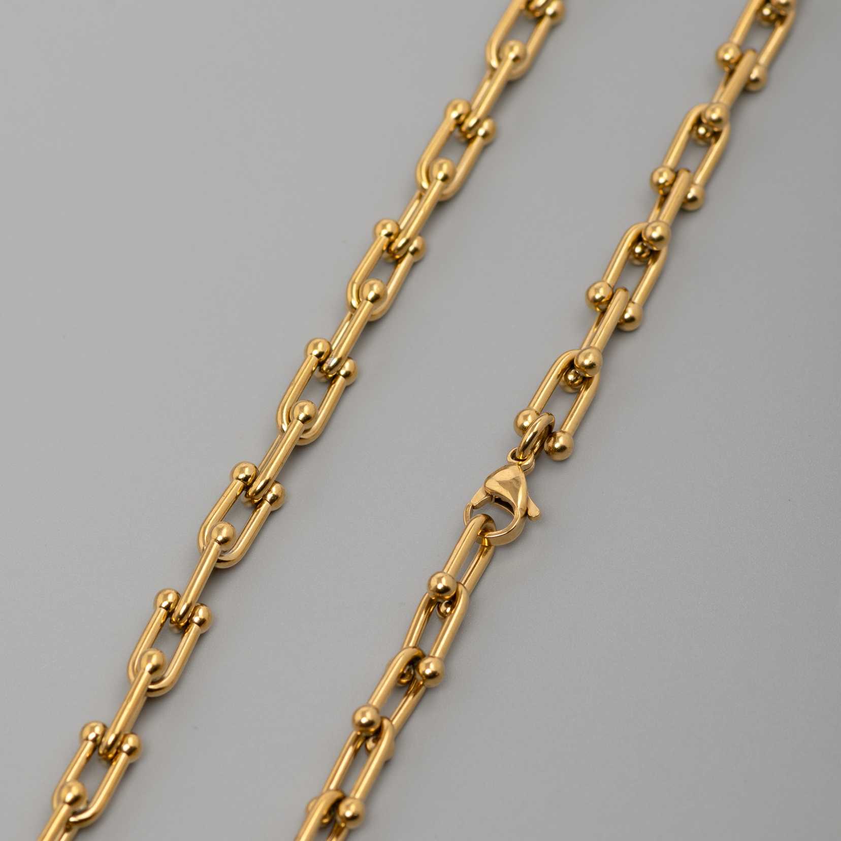 Gold Rivet 18K Gold Plated Chain