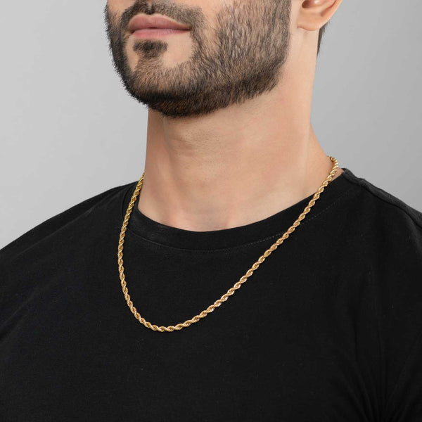 Rope 18K Gold Plated Chain