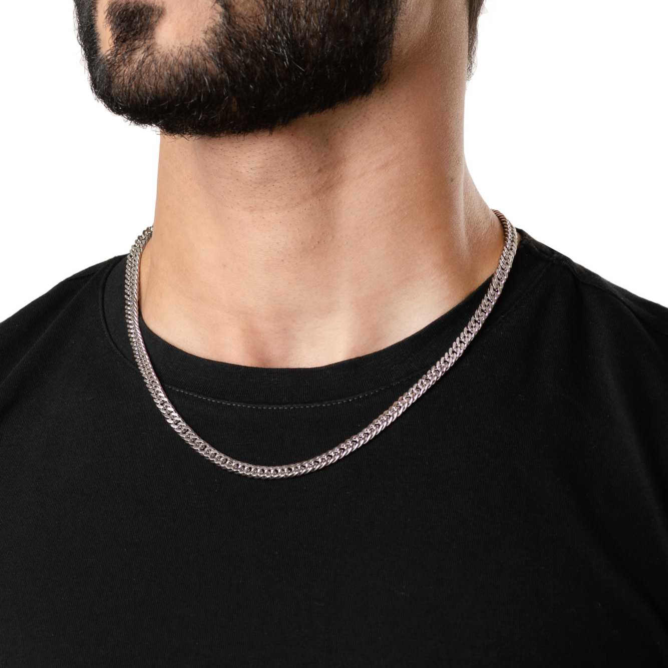 Fix Flat Link Silver Chain