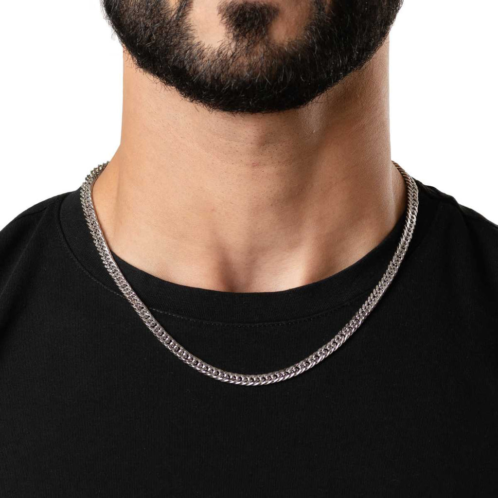 Fix Flat Link Silver Chain