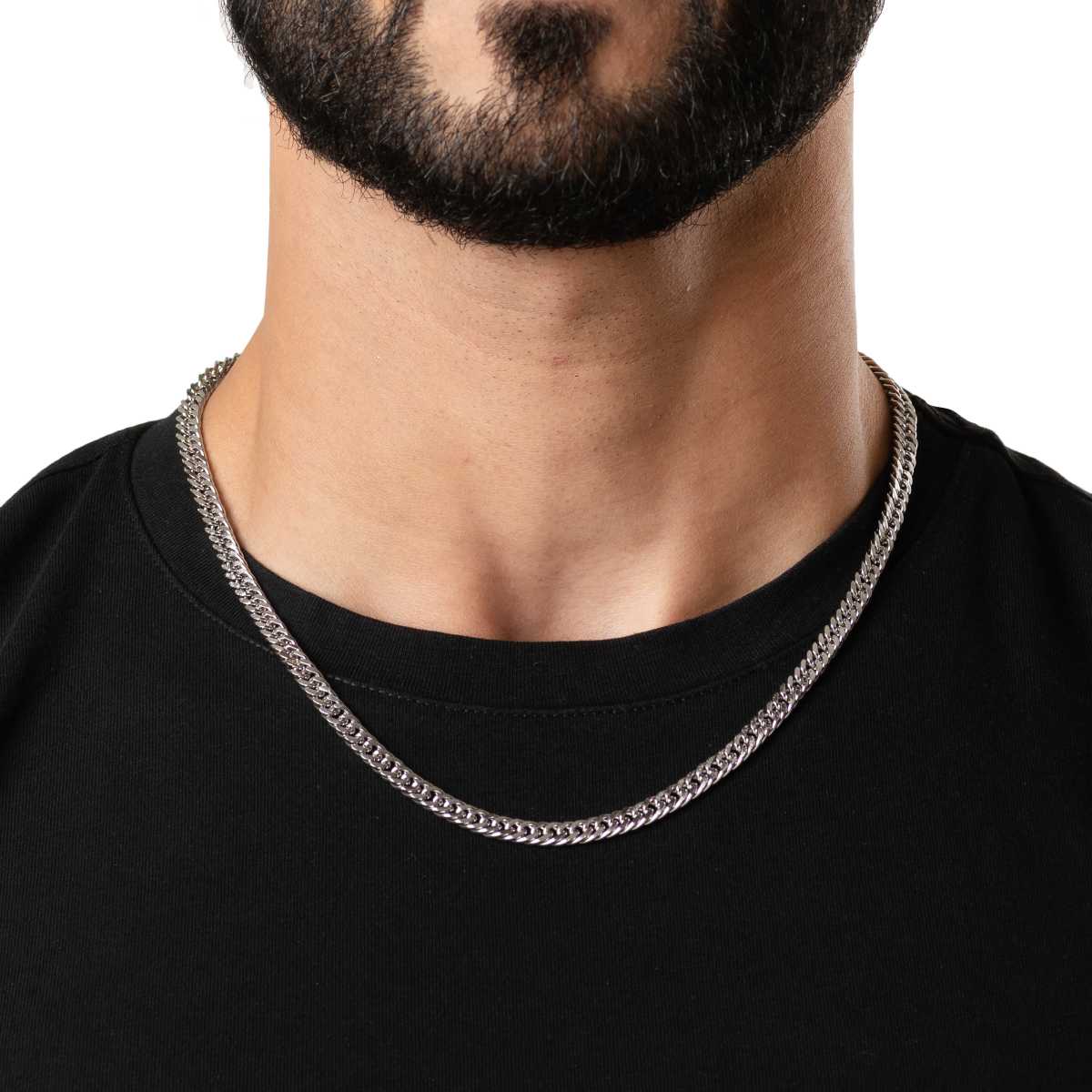 Fix Flat Link Silver Chain
