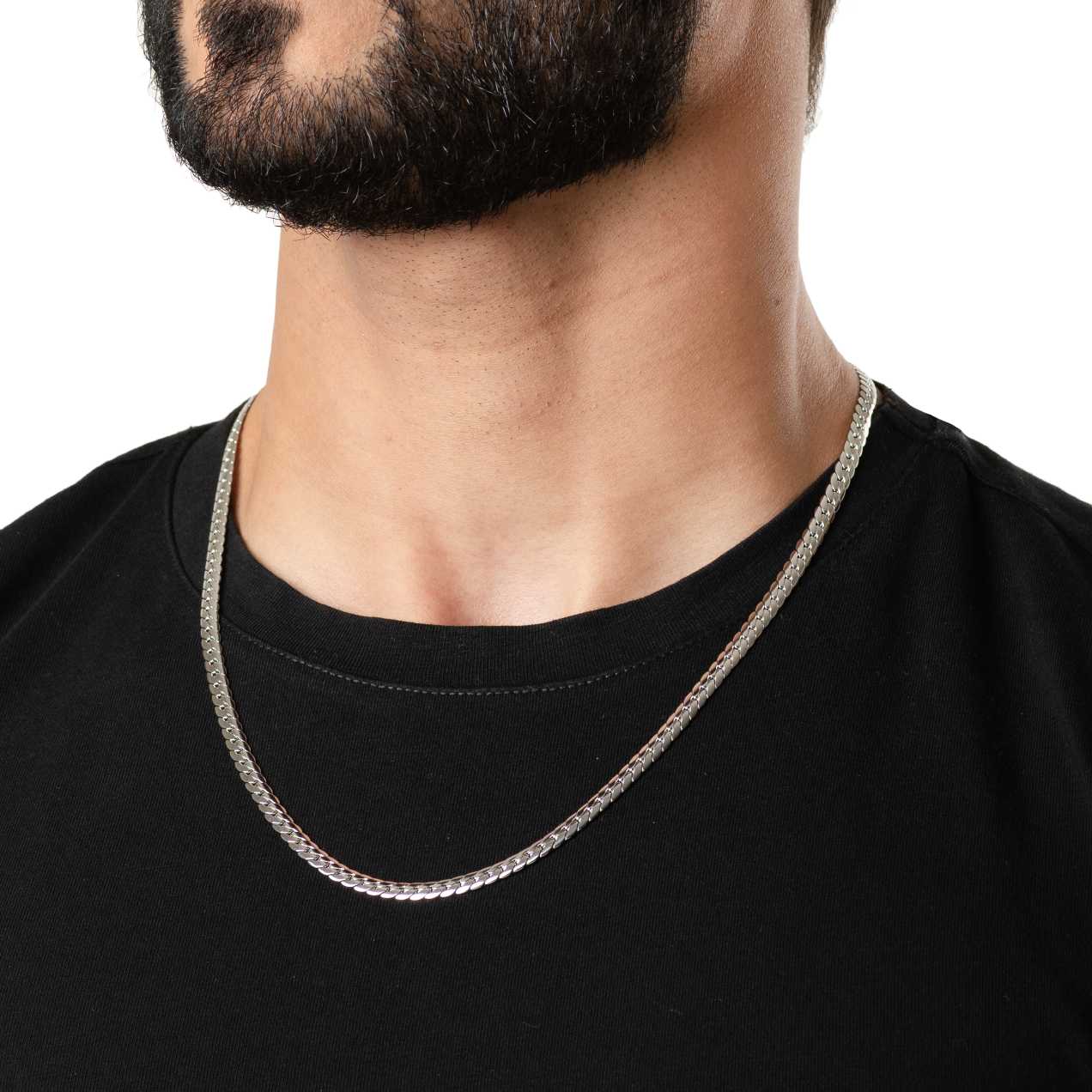Slither Line Silver Chain