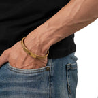 Om Gold Cuff