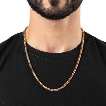 GOLDEN CASCADE 5MM 18K GOLD PLATED CHAIN