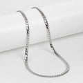 Snake Skin Silver Chain