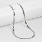 Snake Skin Silver Chain