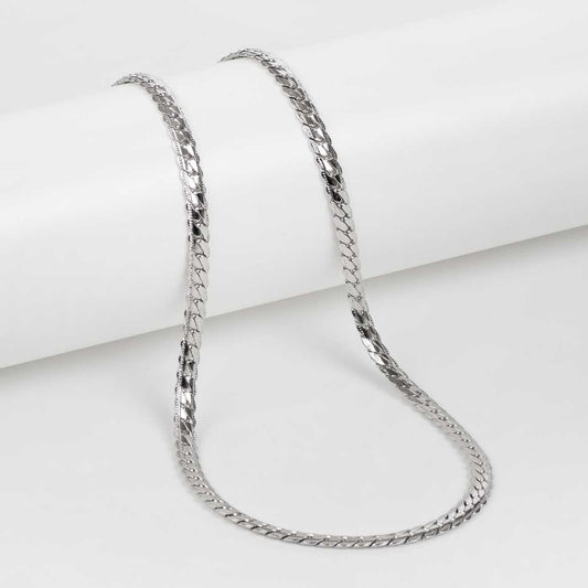 SNAKE SKIN SILVER CHAIN