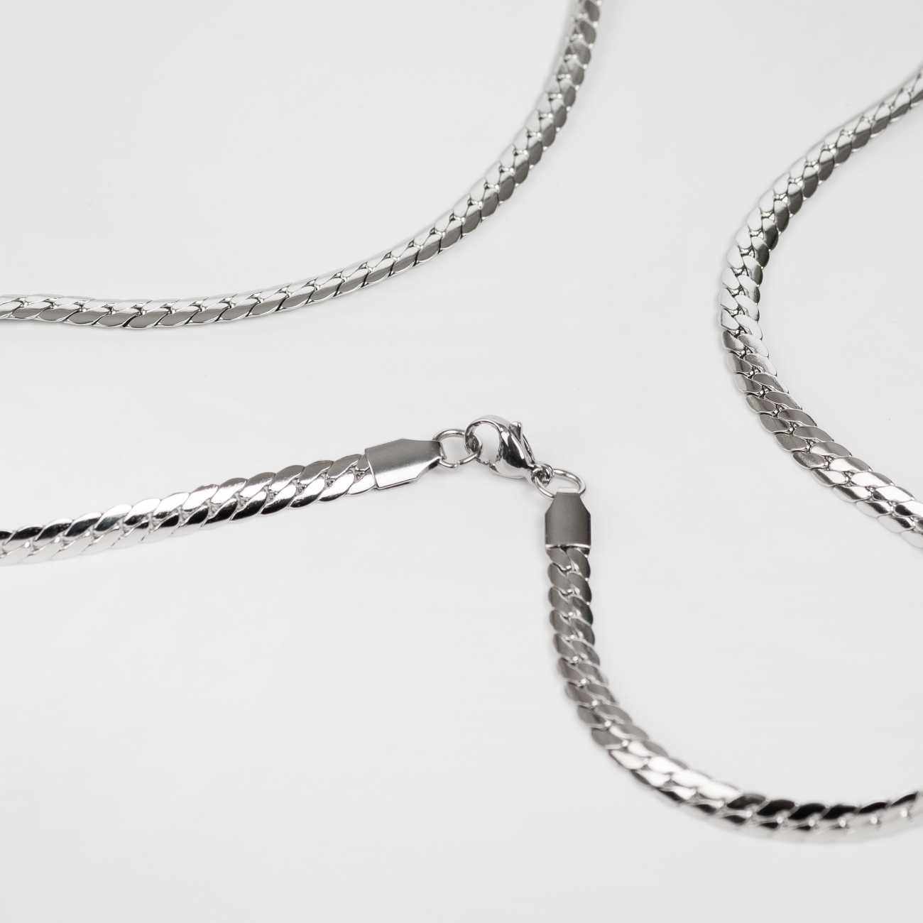 Slither Line Silver Chain