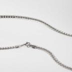 Snake Skin Silver Chain