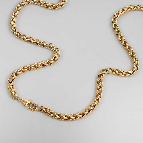 Golden Cascade 5mm 18k Gold Plated Chain