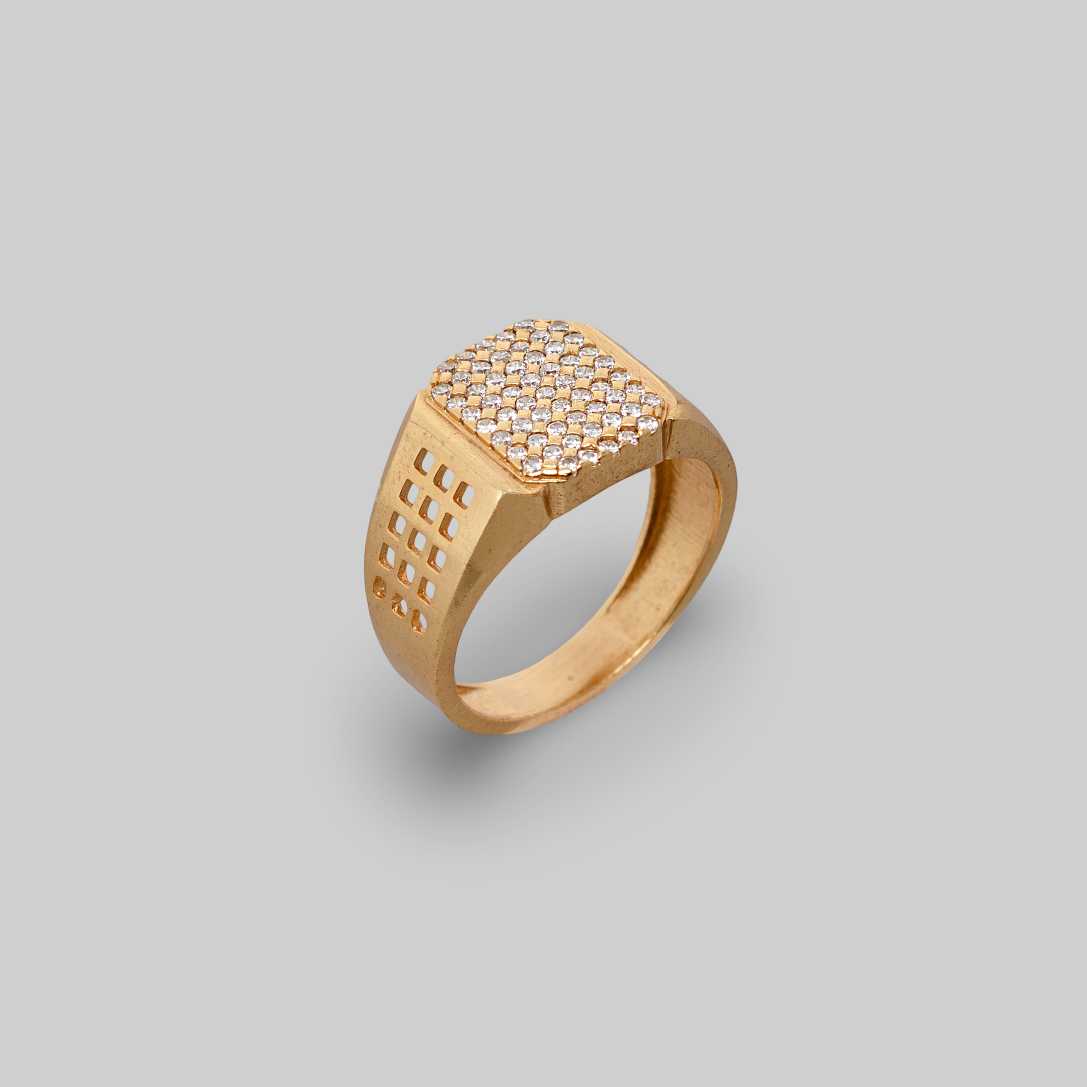Diamond Grid Ring