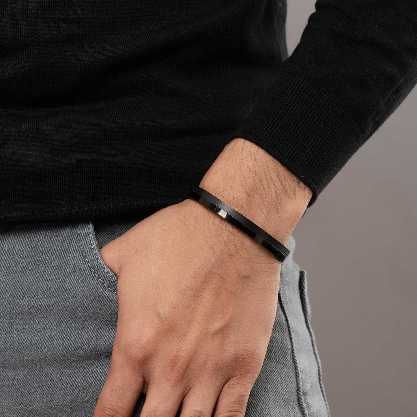 Dual Finish Black Kada