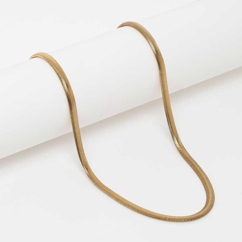 Classic Snake 18K Gold Plated Chain