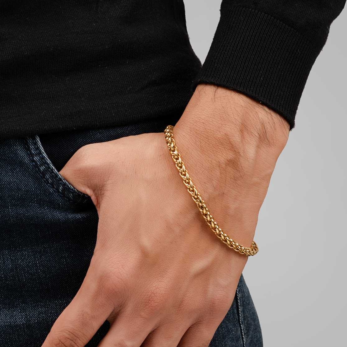 Warrior 18K Gold Plated Bracelet