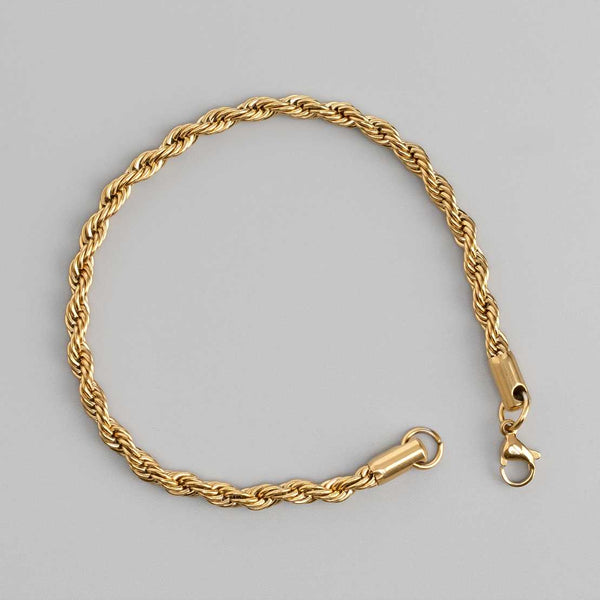 Nova Rope 18K Gold Plated Bracelet