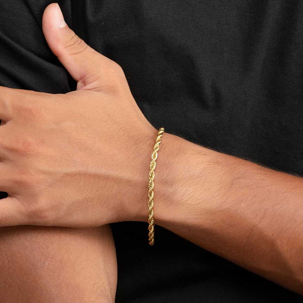 Nova Rope 18K Gold Plated Bracelet