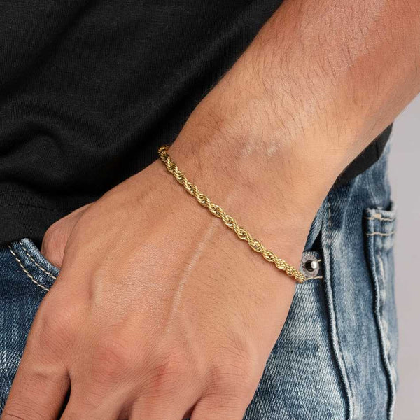 Nova Rope 18K Gold Plated Bracelet